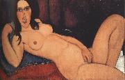 Reclining Nude with Loose Hair (mk39) Amedeo Modigliani